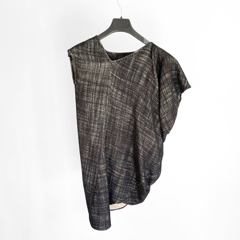 Zero + Maria Cornejo Wool blend  Asymmetric Midi Dress Sleeveless Designer dress